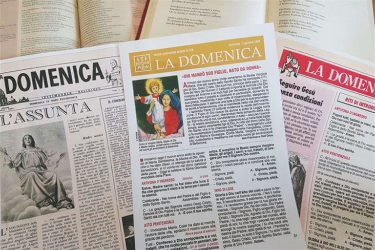 La Domenica Foglietto Della Messa Compie 100 anni il «foglietto» della Messa: “La Domenica” – Istituto